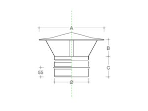 Terminale Cinese Tondo Inox - Monoparete - Zinco Group - immagine 2