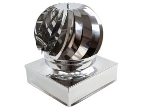 Terminale Eolico Quadro Inox - Monoparete - Zinco Group