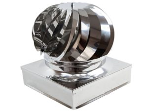 Terminale Eolico Rettangolare Inox - Monoparete - Zinco Group