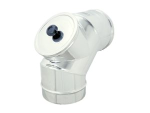 Curva 90° con Ispezione Inox - Monoparete - Zinco Group