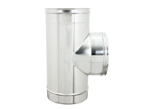 Raccordo a Tee 90° Inox - Monoparete - Zinco Group