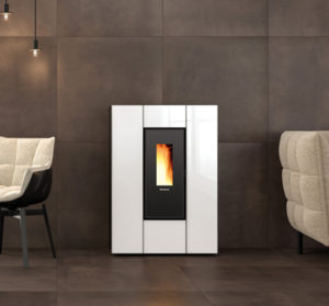 Stufa a pellet slim canalizzata - MARILENA PLUS AD CRYSTAL - Extraflame