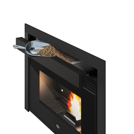 Inserto a Pellet Ventilato - CESARE 12,4 KW - Eva Calòr - immagine 2