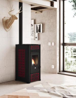 Stufa a Pellet Ventilata - LUCILLA 9,5 KW - Eva Calòr