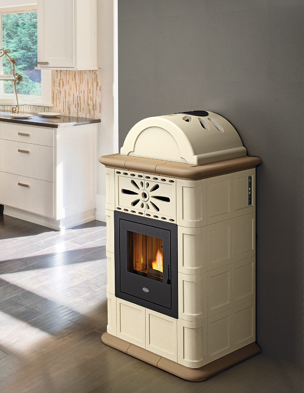 Stufa a Pellet Ventilata - ROSY 12,5 KW - Eva Calòr