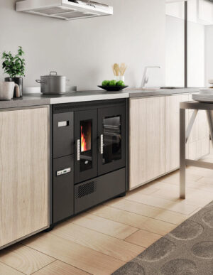 Cucina a Pellet Ventilata - ENRICA 9,3 KW - Eva Calòr