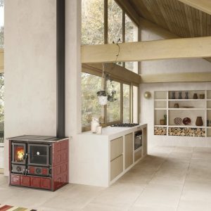 Cucina a Legna - ROSA VST.16 Maiolica 8,8 KW - La Nordica