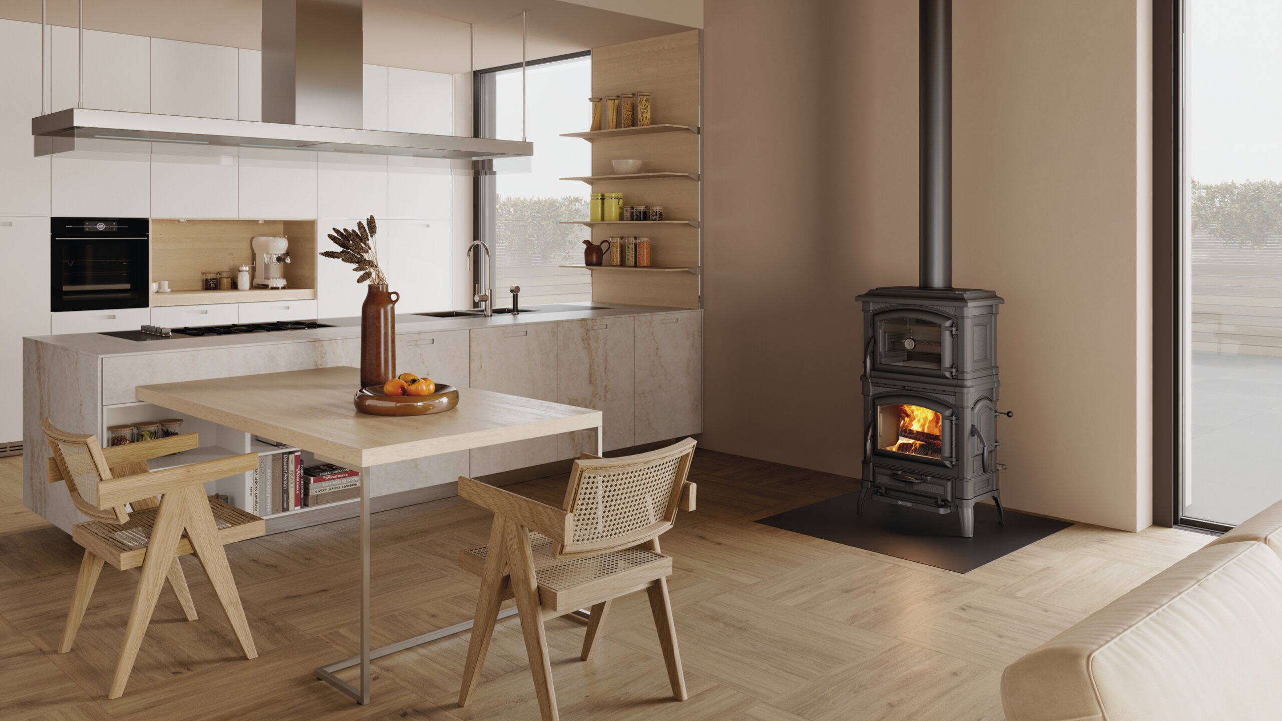 Stufa a Legna - ISETTA FORNO 8,2 KW - La Nordica