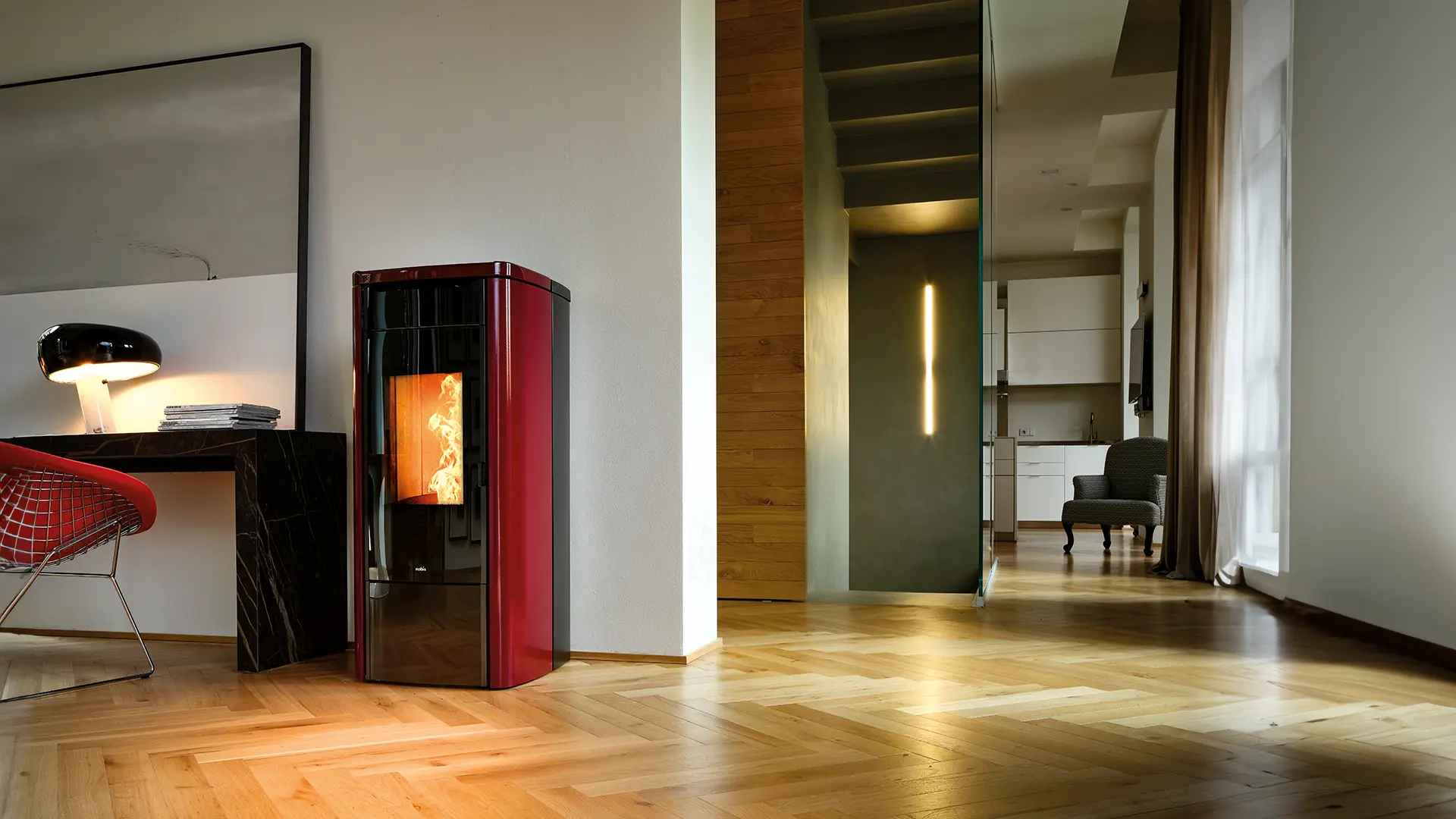 Termostufa a Pellet - SHAPE STEEL H14/H17 - Nobis