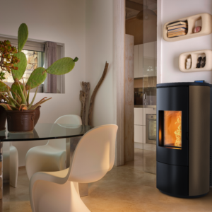 Stufa Pellet - ROUND STEEL A8/A10 - Nobis
